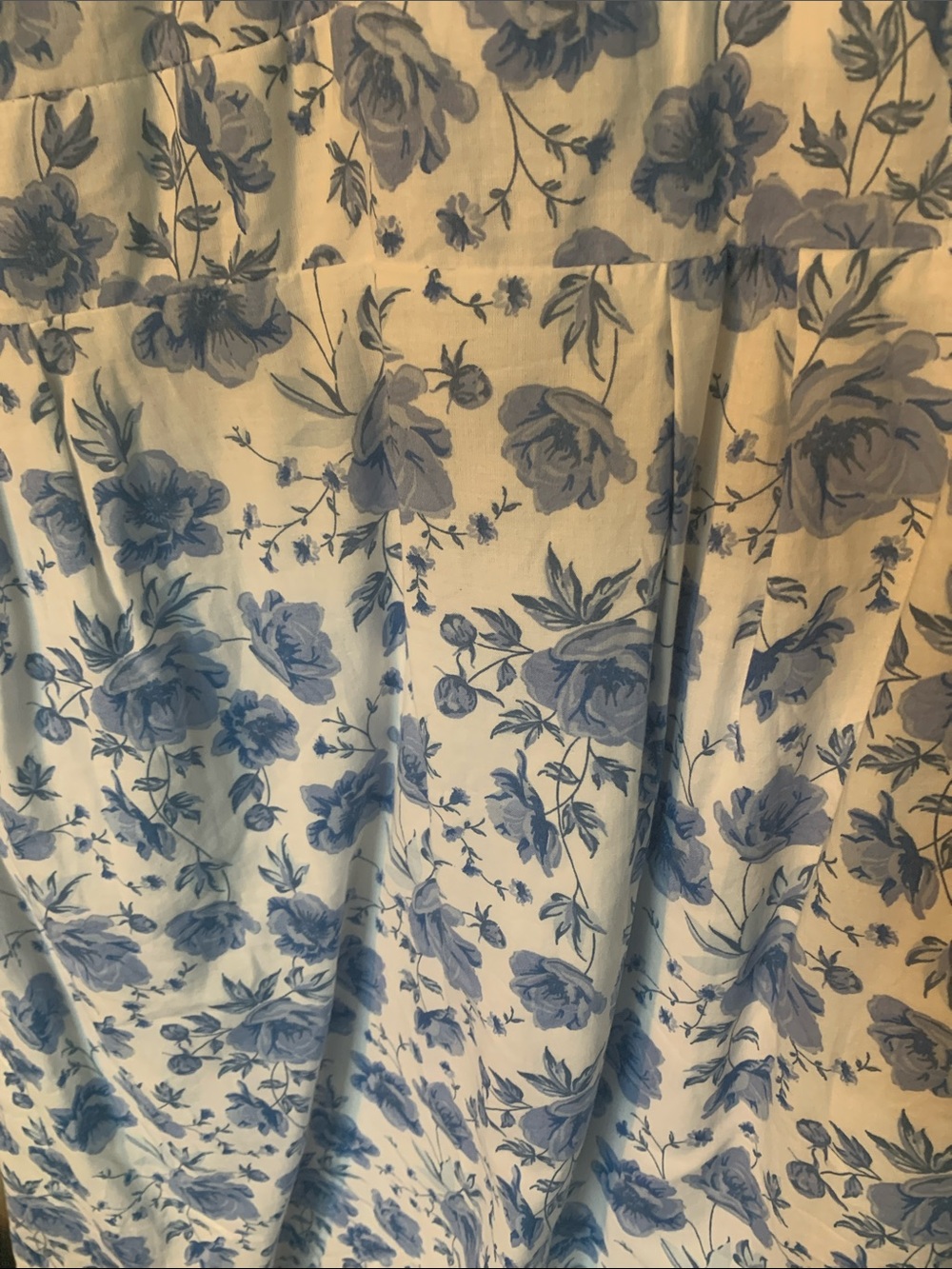 Simply Southern Blue Floral White Sundress with Ruffle Sleeves - Picture 8 of 11
